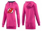 NHL Women New Jersey Devils Logo Pullover Hoodie 3