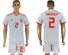 Spain 2 ODRIOZOLR Away 2018 FIFA World Cup Soccer Jersey