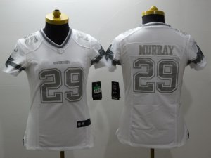 Women Nike Dallas cowboys #29 Murray Platinum White Jerseys