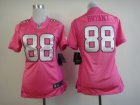 Nike Women Dallas cowboys #88 Bryant Pink Jerseys[love s]