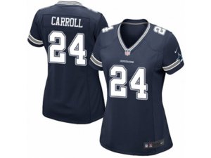 Women Nike Dallas Cowboys #24 Nolan Carroll Game Navy Blue Team Color NFL Jersey