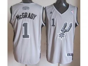 nba san antonio spurs #1 mcgrady grey[revolution 30 swingman]