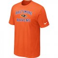 Baltimore Ravens Heart & Soull Orange T-Shirt