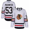 Youth Reebok Chicago Blackhawks #53 Brandon Mashinter Authentic White 2017 Winter Classic NHL Jersey