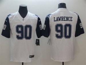 Nike Cowboys #90 DeMarcus Lawrence White Color Rush Limited Jersey