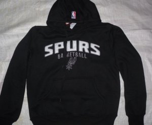 Spurs hooded Sweat shirt black