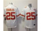 Nike NFL Kansas City Chiefs #25 Jamaal Charles White Jerseys(Limited)