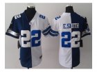 Nike Women Dallas Cowboys #22 E.SMITH blue-white jerseys[Elite split]