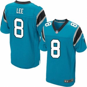 Mens Nike Carolina Panthers #8 Andy Lee Elite Blue Alternate NFL Jersey