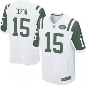 nike nfl new york jets #15 tim tebow white game jersey