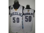 NBA Memphis Grizzlies #50 Zach Randolph white Jerseys(Revolution 30)