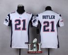 Nike Patriots #21 Malcolm Butler White Youth 2017 Super Bowl LI Game Jersey