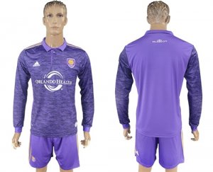 2017-18 Orlando City Home Long Sleeve Soccer Jersey