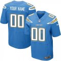 Mens Nike Los Angeles Chargers Customized Elite Electric Blue Alternate NFL Jersey