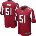 Mens Nike Atlanta Falcons #51 Alex Mack Game Red Team Color NFL Jersey