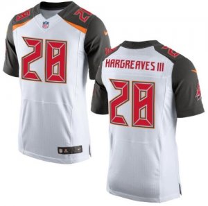 Men Tampa Bay Buccaneers #28 Vernon Hargreaves III Nike White Elite Jersey