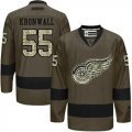 Detroit Red Wings #55 Niklas Kronwall Green Salute to Service Stitched NHL Jersey