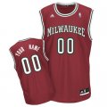 Customized Milwaukee Bucks Jersey New Revolution 30 Red Basketball