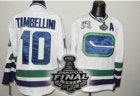 nhl vancouver canucks #10 tambellini white 3rd [2011 stanley cup