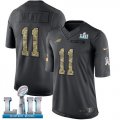 Nike Eagles #11 Carson Wentz Anthracite 2018 Super Bowl LII Salute to Service Limited Jersey