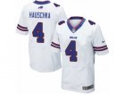 Mens Nike Buffalo Bills #4 Stephen Hauschka Elite White NFL Jersey