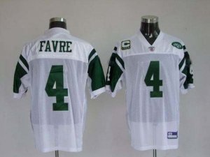 nfl new york jets #4 favre white[c patch]