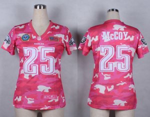 Nike Women Philadelphia Eagles #25 LeSean McCoy Salute to Service New Pink Camo jerseys