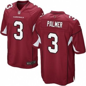 Mens Nike Arizona Cardinals #3 Carson Palmer Game Red Team Color NFL Jersey