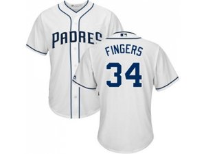 Youth San Diego Padres #34 Rollie Fingers White Cool Base Stitched MLB Jersey