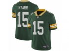 Mens Nike Green Bay Packers #15 Bart Starr Vapor Untouchable Limited Green Team Color NFL Jersey