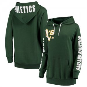 Oakland Athletics G III 4Her by Carl Banks Women\'s 12th Inning Pullover Hoodie Green
