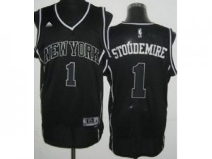 nba New York Knicks #1 Amar e Stoudemire black Jerseys[Revolution 30]