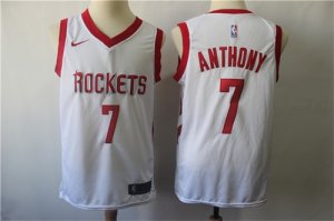 Rockets #7 Carmelo Anthony White Nike Swingman Jersey