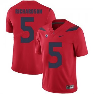 Arizona Wildcats 5 Shaquille Richardson Red College Football Jersey