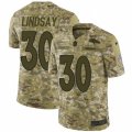 Mens Nike Denver Broncos #30 Phillip Lindsay Limited Camo 2018 Salute to Service NFL Jersey