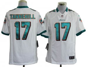 Nike NFL Miami Dolphins #17 Tannehill White Game Jerseys