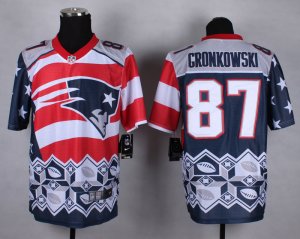 Nike New England Patriots #87 Rob Gronkowski Blue Jerseys(Style Noble Fashion Elite)
