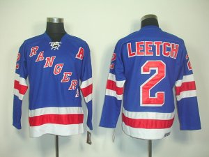 Reebok NHL Jerseys New York Rangers #2 Leetch blue
