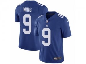 Mens Nike New York Giants #9 Brad Wing Vapor Untouchable Limited Royal Blue Team Color NFL Jersey