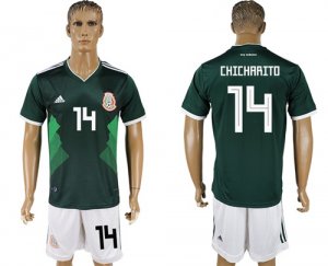 Mexico 14 CHICHARITO Home 2018 FIFA World Cup Soccer Jersey