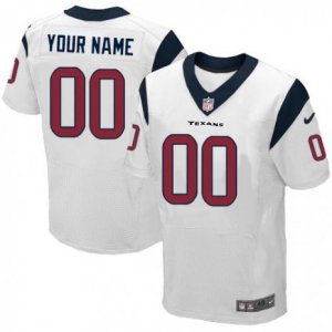 Youth Nike Houston Texans Customized Elite White NFL Jersey