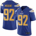 Mens Nike San Diego Chargers #92 Brandon Mebane Limited Electric Blue Rush NFL Jersey