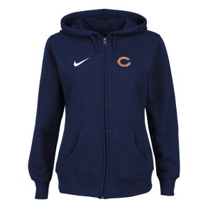 Women Chicago Bears Logo Pullover Hoodie-2