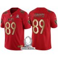 Men Oakland Raiders #89 Amari Cooper AFC 2017 Pro Bowl Red Gold Limited Jersey