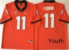 Georgia Bulldogs #11 Jake Fromm Red Youth Nike College Football Jersey