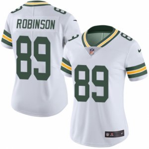 Women\'s Nike Green Bay Packers #89 Dave Robinson Limited White Rush NFL Jersey