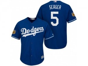 Mens Los Angeles Dodgers #5 Corey Seager 2017 Spring Training Cool Base Stitched MLB Jersey