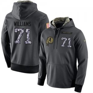 NFL Mens Nike Washington Redskins #71 Trent Williams Stitched Black Anthracite Salute to Service Player Performance Hoodie