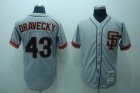 mlb sf giants #43 dravecky m&n grey