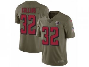 Men Nike Atlanta Falcons #32 Jalen Collins Limited Olive 2017 Salute to Service NFL Jersey